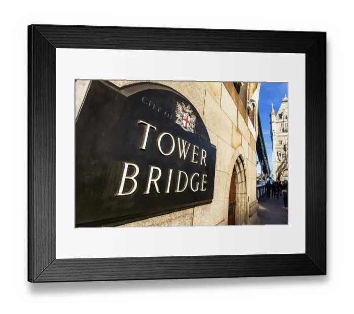 Framed Print : Tower Bridge in London, UK, United Kingdom. Europe