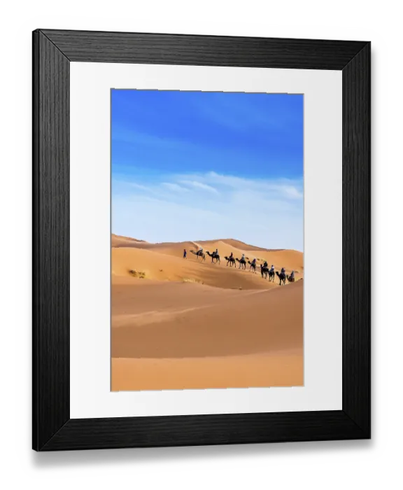 Framed Print : Merzouga in the Sahara Desert in Morocco Framed Print : Merzouga in the Sahara Desert in Morocco