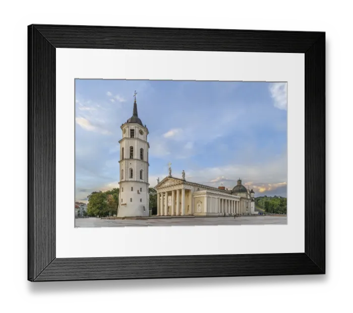 Framed Print : Cathedral Basilica of St Stanislaus and St Ladislaus in Vilnius
