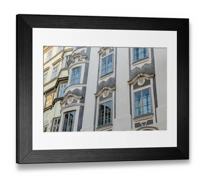 Framed Print : Historic town house facades, symbol of architecture Framed Print : Historic town house facades, symbol of architecture
