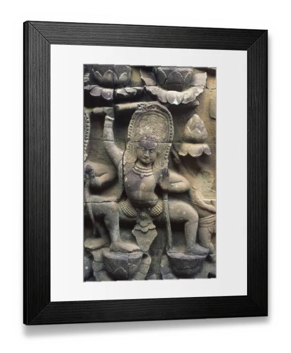 Framed Print : The Terrace of the Leper King was built during the reign of King Jayavarman VII Framed Print : The Terrace of the Leper King was built during the reign of King Jayavarman VII