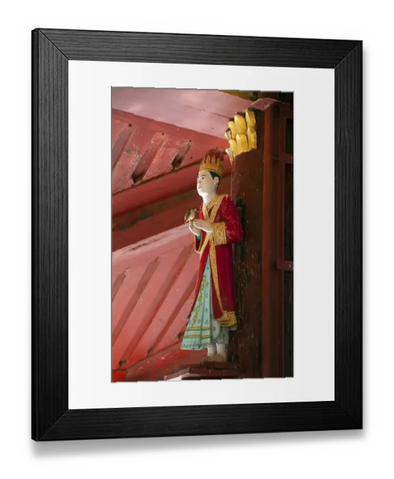 Framed Print : Construction of the Shwezigon Pagoda began during the reign of King Anawratha (r) Framed Print : Construction of the Shwezigon Pagoda began during the reign of King Anawratha (r)