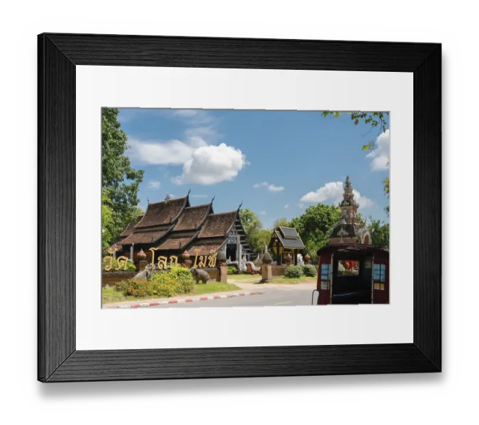 Framed Print : Wat Lok Molee temple in Chiang Mai, Thailand