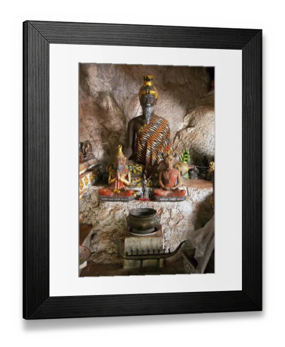 Framed Print : Wat Tham Seua, the Temple of the Tiger Cave is built into a cave set in a limestone cliff Framed Print : Wat Tham Seua, the Temple of the Tiger Cave is built into a cave set in a limestone cliff