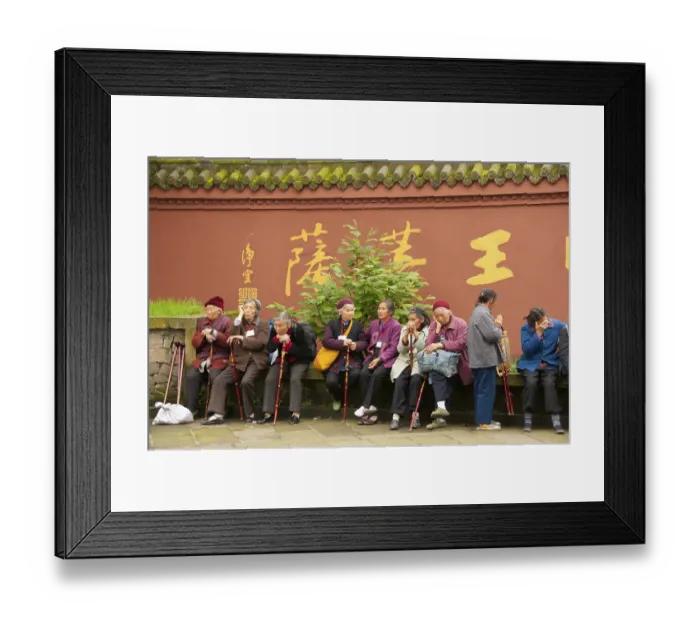 Framed Print : Baoguo Si (Declare Nation Temple)