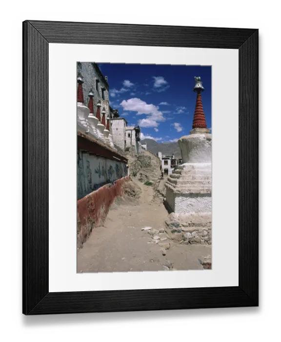 Framed Print : Thiksey monastery, leh, ladakh