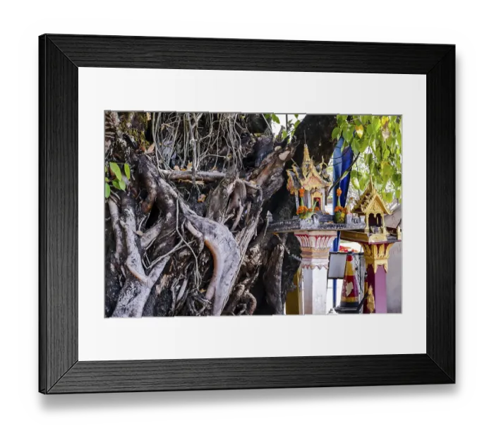 Framed Print : Statue of buddha, digital photo picture as a background
