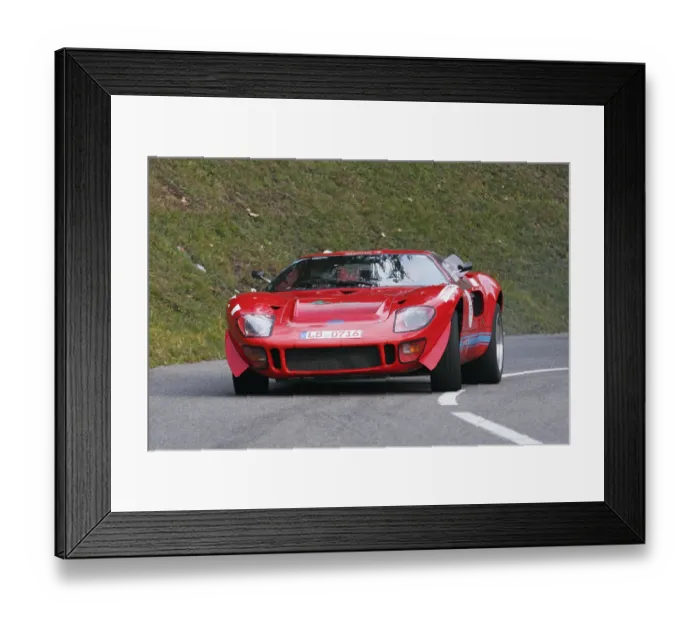 Framed Print : Ford GT 40, built 1966