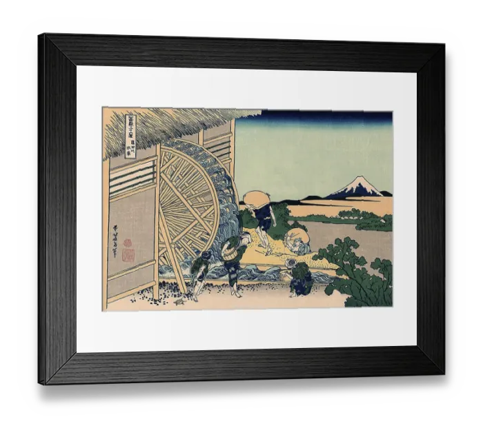 Framed Print : Thirty-six Views of Mount Fuji is an ukiyo-e series of large Framed Print : Thirty-six Views of Mount Fuji is an ukiyo-e series of large