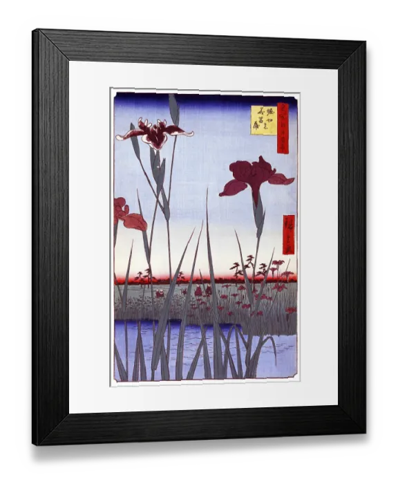 Framed Print : Hiroshige's One Hundred Famous Views of Edo (名所江戸百景)