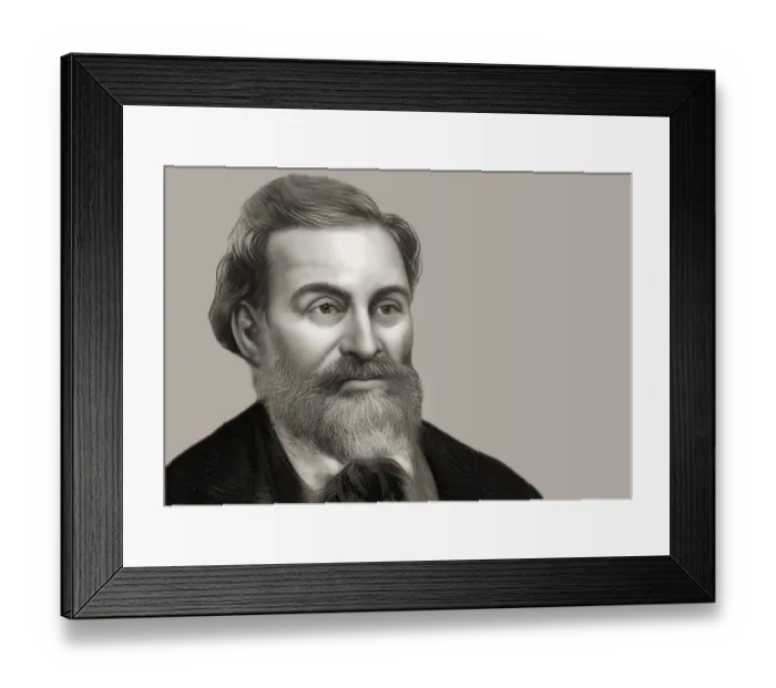 Framed Print : Louis Favre, 1826 - 1879