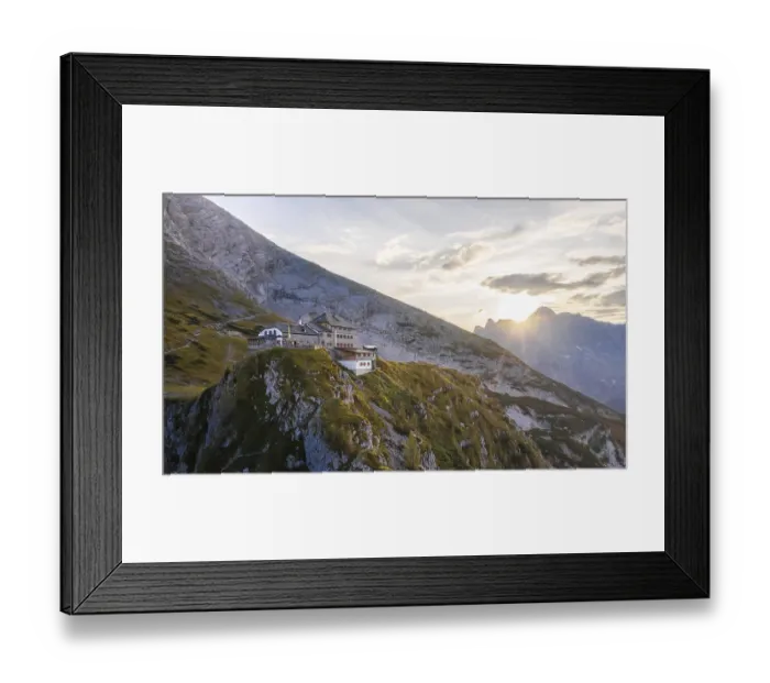 Framed Print : Alpine Club Hut Watzmannhaus, Berchtesgaden Alps Framed Print : Alpine Club Hut Watzmannhaus, Berchtesgaden Alps