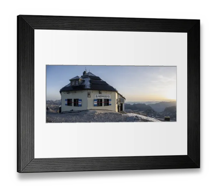 Framed Print : Matrashaus mountain hut on the Hochkonig