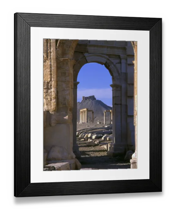 Framed Print : The Arab castle, Qala'at Ibn Maan (also known as Fakhr-al-Din al-Maani)