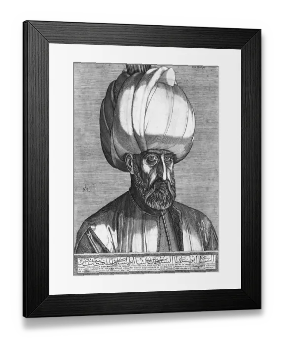 Framed Print : Sultan Suleyman I (1494-1566), also known as Suleyman the Magnificent and Suleyman the Lawmaker