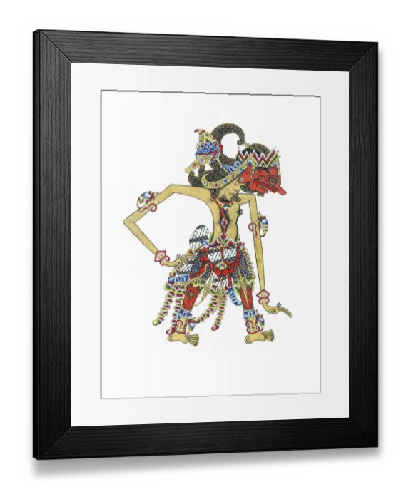 Framed Print : Wayang is a Javanese word for particular kinds of theatre (literally shadow')