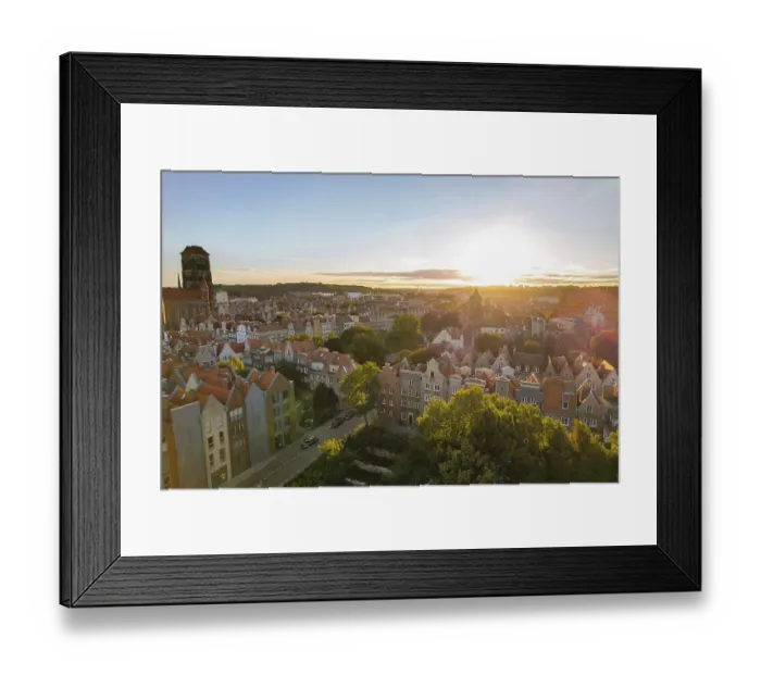 Framed Print : Beautiful architecture of old town in Gdansk Framed Print : Beautiful architecture of old town in Gdansk