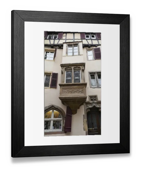 Framed Print : Historic house facade in Colmar