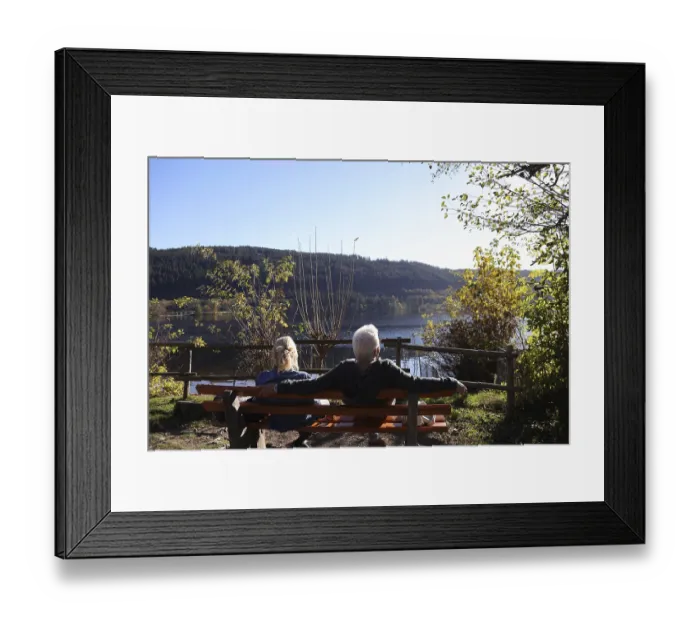 Framed Print : Wonderful autumn day at Lake Titisee (district of Breisgau-Hochschwarzwald)