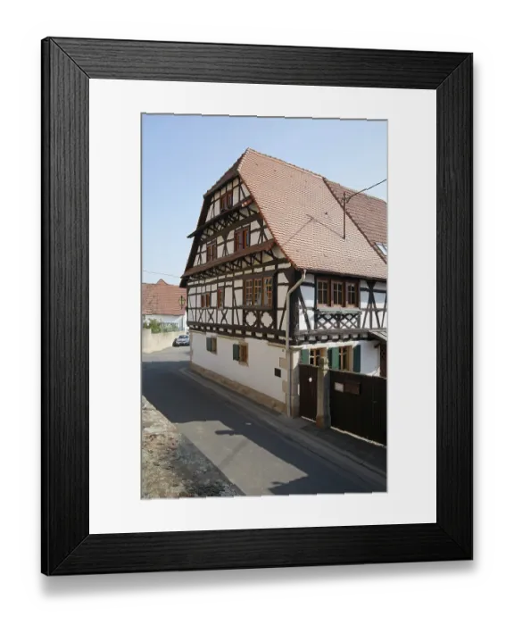 Framed Print : Peasant war house in NuBdorf Peasant war house in Nudorf