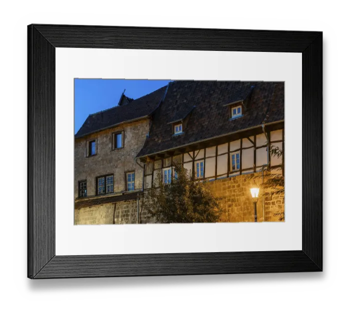 Framed Print : Half-timbered houses in Quedlinburg Harz