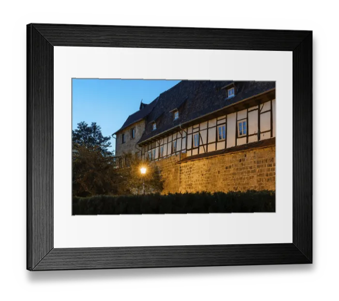 Framed Print : Half-timbered houses in Quedlinburg Harz