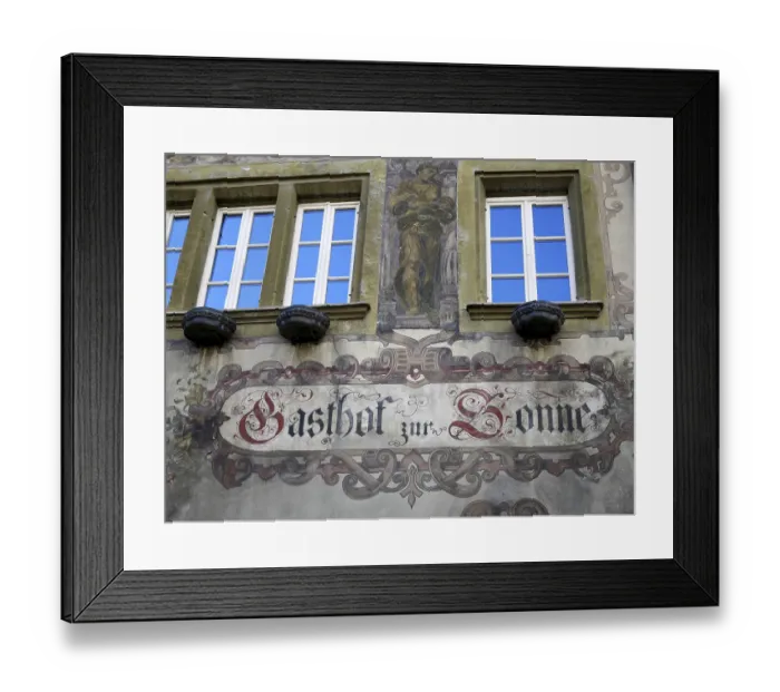 Framed Print : Gasthof zur Sonne, Stein am Rhein
