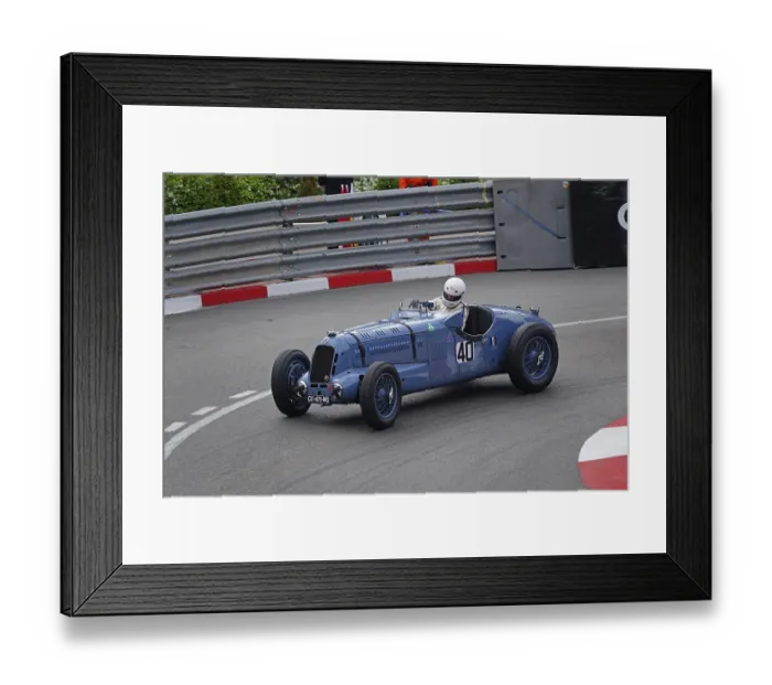 Framed Print : Talbot-Lago T150C from 1936, parade of vintage pre-war racing cars