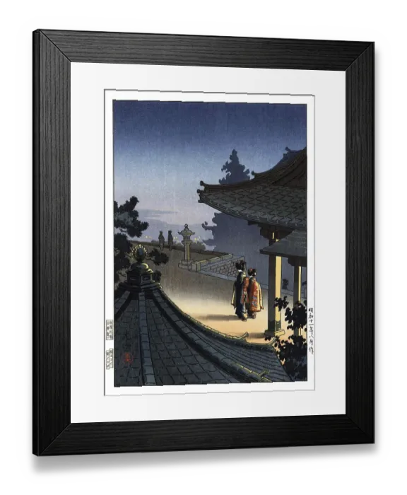 Framed Print : Tsuchiya Koitsu was an artist of the Shin Hanga movement