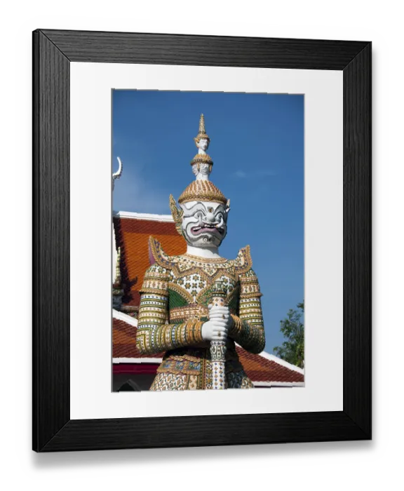 Framed Print : In Buddhist mythology, the Yakṣa (Yaksha or Yak) are the attendants of Vaisravaṇa