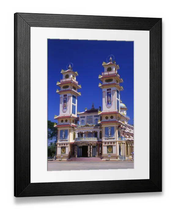 Framed Print : The Holy See of the Cao Dai is in the Vietnamese province of Tay Ninh