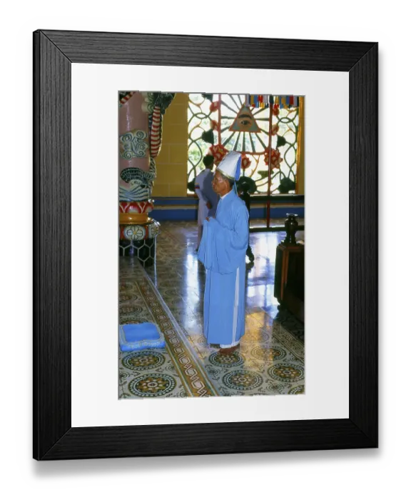 Framed Print : The Holy See of the Cao Dai is in the Vietnamese province of Tay Ninh