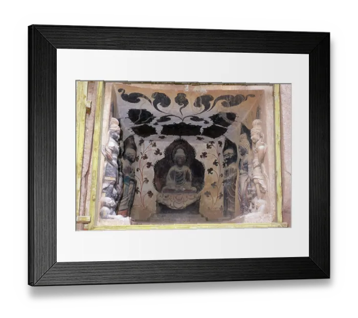 Framed Print : Binglingsi Shiku (Thousand Buddha Caves)