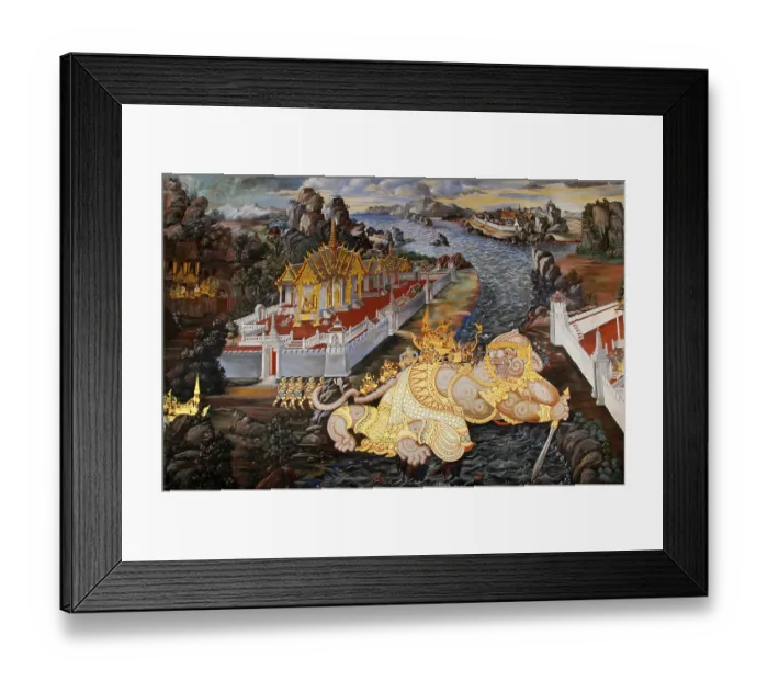 Framed Print : The Ramayana is a story as old as time and - at least in the Indian subcontinent