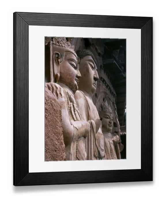 Framed Print : Maijishan Shiku (Maiji Shan Grottoes) Framed Print : Maijishan Shiku (Maiji Shan Grottoes)