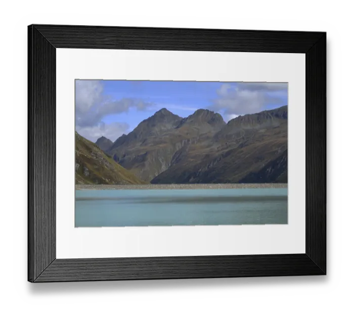 Framed Print : Austria: Hikers & Bikers Paradies at Lake Silvretta in Montafon valley Framed Print : Austria: Hikers & Bikers Paradies at Lake Silvretta in Montafon valley