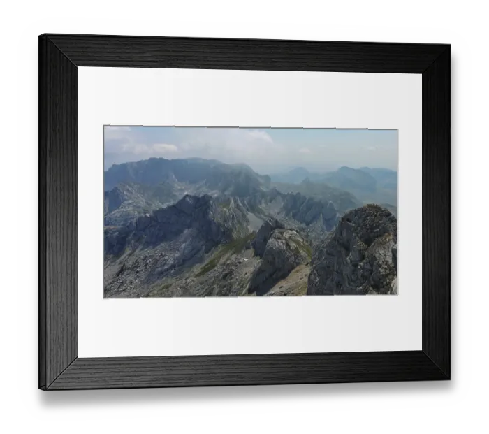 Framed Print : Aerial view on mountains in the park Durmitor