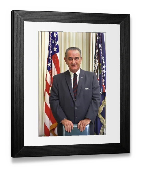 Framed Print : Lyndon Baines Johnson (August 27) Framed Print : Lyndon Baines Johnson (August 27)