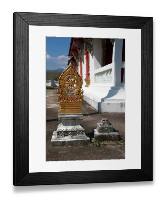 Framed Print : Bai Sema (Thai: ใบเสมา)