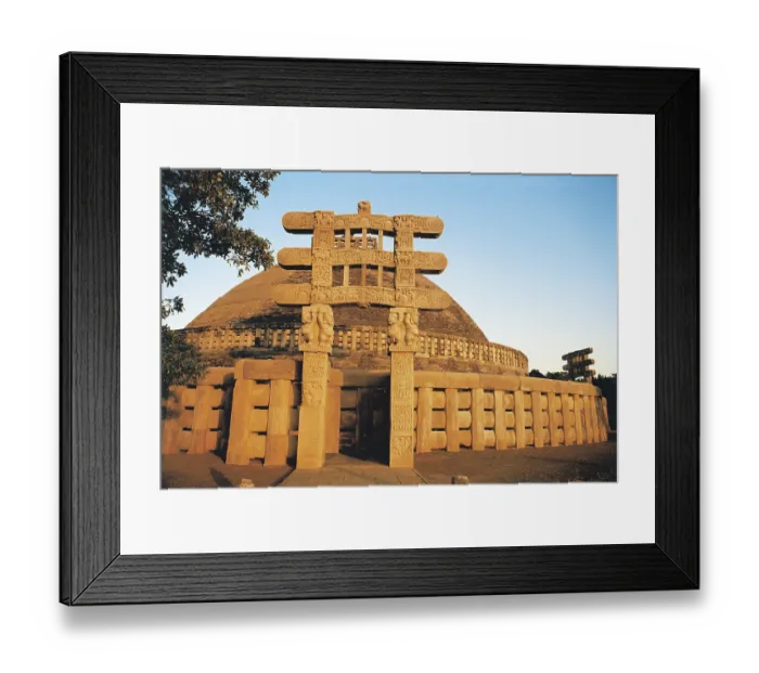 Framed Print : Buddhist stupa at sanchi, madhya pradesh Framed Print : Buddhist stupa at sanchi, madhya pradesh