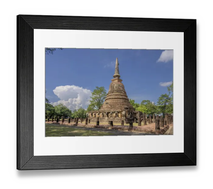 Framed Print : Wat Chang Lom in the Sukhothai Historical Park