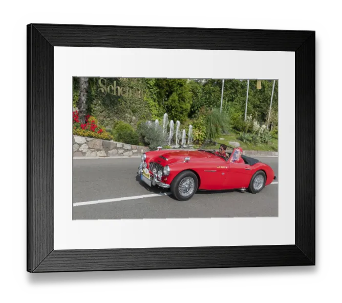 Framed Print : Side view of the Austin Healey 100-6 BN 4 with start number 54