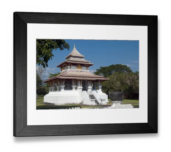 Framed Print : Phrae town was built next to the Yom River in the 12th century and was part of the Mon kingdom of Haripunchai