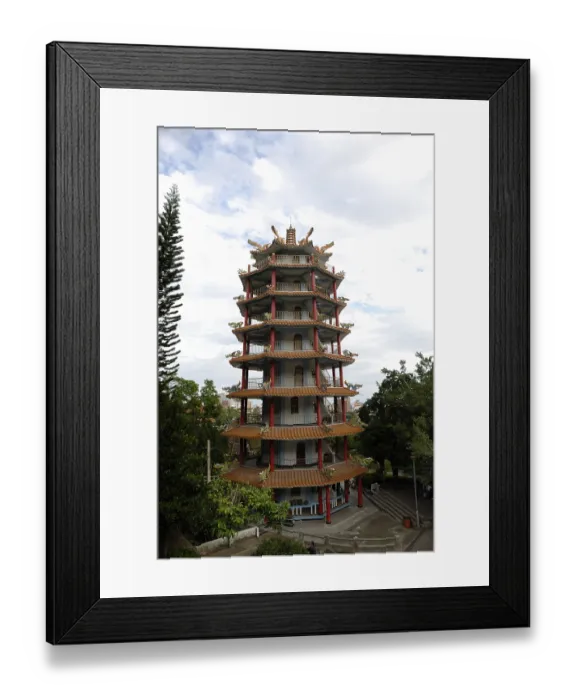 Framed Print : Pagoda in the Dragon and Phoenix Temple