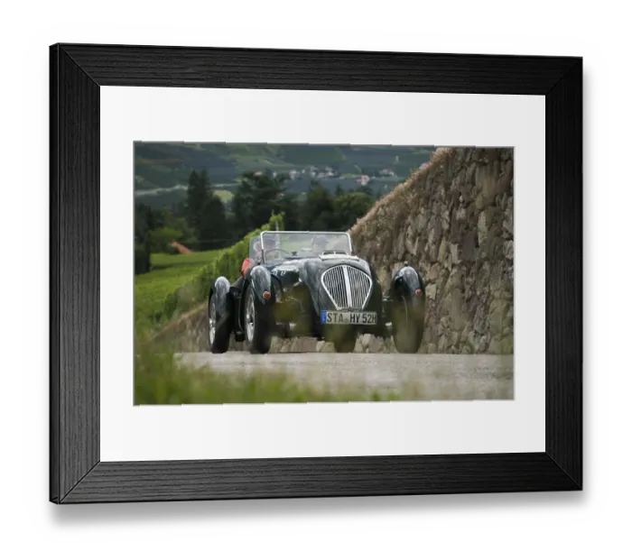 Framed Print : Vintage car rally Sudtirol-Classic in Schenna  /  South Tyrol 2014