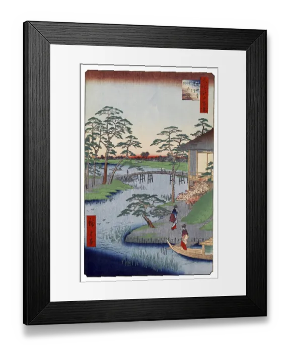 Framed Print : Hiroshige's One Hundred Famous Views of Edo (名所江戸百景) Framed Print : Hiroshige's One Hundred Famous Views of Edo (名所江戸百景)