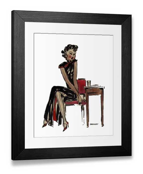 Framed Print : Illustration by the Austrian artist Friedrich Schiff Framed Print : Illustration by the Austrian artist Friedrich Schiff