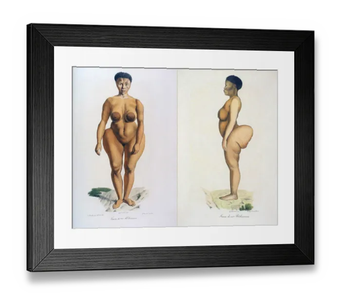Framed Print : Saartjie Sarah Baartman (before 1790 - 29 December 1815)
