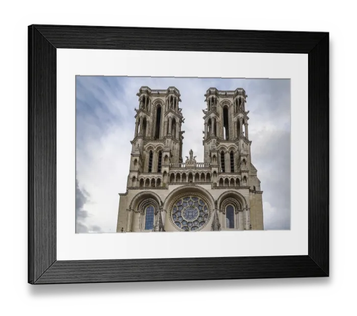 Framed Print : Laon Cathedral is one of the most important examples of the Gothic architecture of the 12th Framed Print : Laon Cathedral is one of the most important examples of the Gothic architecture of the 12th