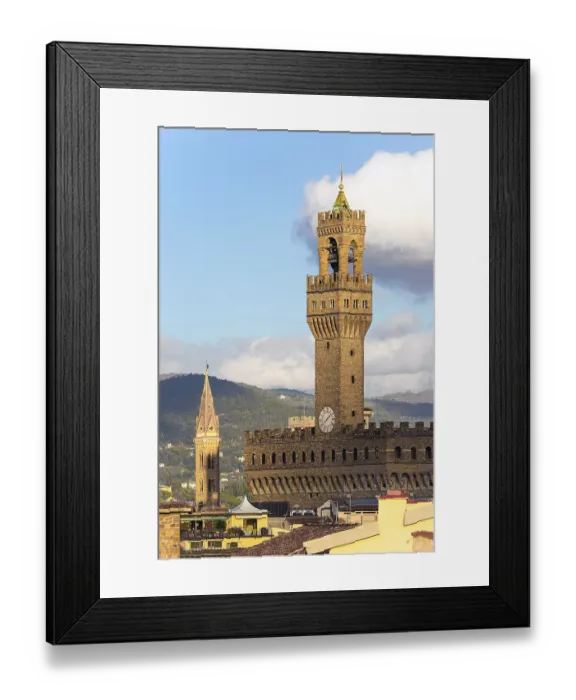 Framed Print : Palazzo Vecchio and bell tower